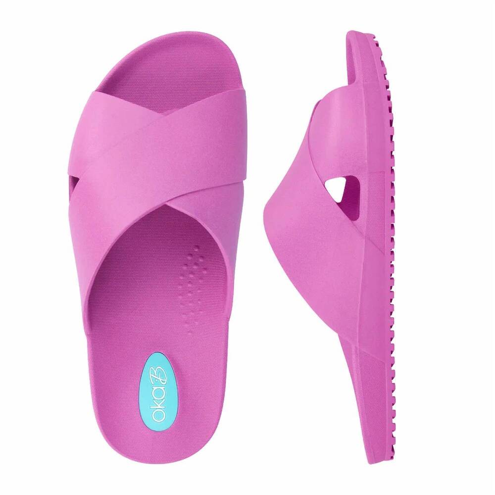 NEW OKA-B women's maxwell slide sandal in purple